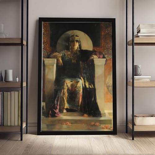 Impression sur toile d'art Empress Theodora 1886 par Benjamin Constant | Cadre de prestige - 4
