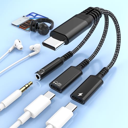 Répartiteur audio type C charge rapide pour iPhone 16 Pro Max et iPad Pro