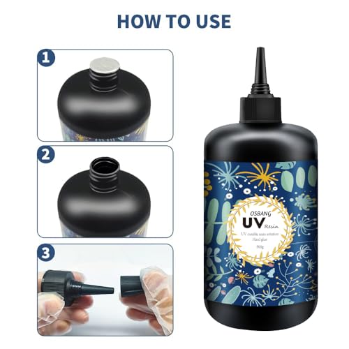 Crystal Clear Hard UV Resin Upgraded Formula Ultraviolet Fast Curing for Jewelry Making Craft Decoration, Hard Transparent Glue Solar Cure Sunlight Activated Resin (1500g)