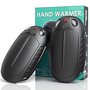 Scaldamani, 2 Scaldamani Portatile, KICLBD 10 ore Lunga Durata Scaldamani, Ricaricabile Scaldamani a 3 Livelli Di Calore per Casa, Esterno, Campeggio, Escursionismo,Regalo in Inverno.