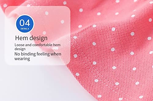 Kissourbaby Girls' Short Sleeve Polo Dress Girl's Summer Clothes T-Shirt Casual Cartoon Dress (Rose Polka Dot Strawberry-3T) #TOP4