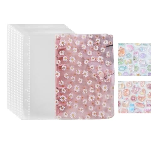 REYLNXR 20 ���̃C���i�[�y�[�W �p�b�h 2 �� ���̃V�[�� �V�[���蒠 ���� A6 6�� ���̎q �o�C���_�[ �Z�b�g PVC DIY ���Ŏ� ���� ���@�\���[ �o�b�W�E�ʐ^�E�J�[�h���� �q���p ���w�� �M�t�g�i�s���N���Ђȋe�j