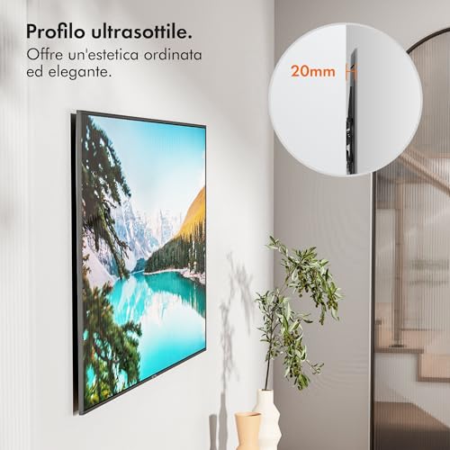 Vonhaus Supporto Tv Parete Per Schermi Da 32-70", Supporto Ultrasottile Con Livella, Porta Tv Da Parete, Capacità 45 Kg, Vesa Max 400X400 Mm - 3