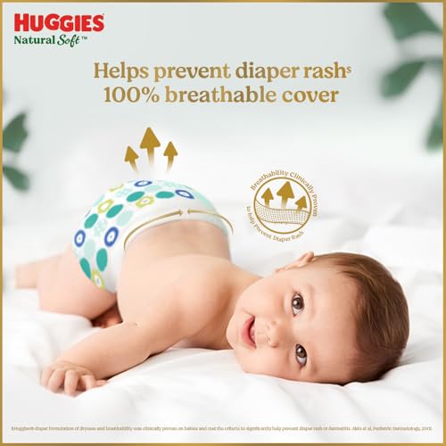 Huggies Natural Soft Premium Baby Diaper Pants, Our No.1 Soft Pants, Large (L) Size (9-14 Kgs), Sumo Pack of 150 diapers | Cloud Softness All over with India's 1st Cloud Touch BeltTM