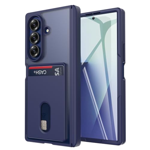 Coque Galaxy Z Fold 7 bleu foncé résout le manque de protège-écran
