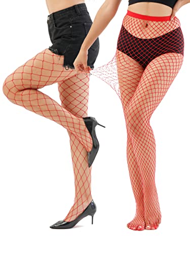 Image of EVERSWE High Waist Fishnet Tights, Thigh High Suspender Stockings