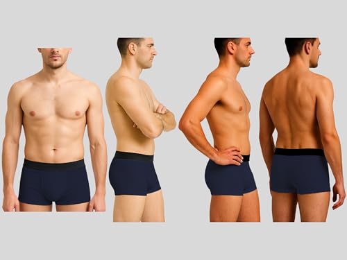 Image of HK47 Men Underwear Pack, Ice Silk Stretchable Breathable Trunks, Regular Fit Men's Brief, Anti Bacterial Quick Dry Innerwear for Men