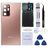 Perzework Rear Cover Back Glass Replacement for Samsung Galaxy Note 20 Ultra 6.9 inches 5G with Reparing Toolkit and Pre-Installed Adhesive (Mystic Bronze)