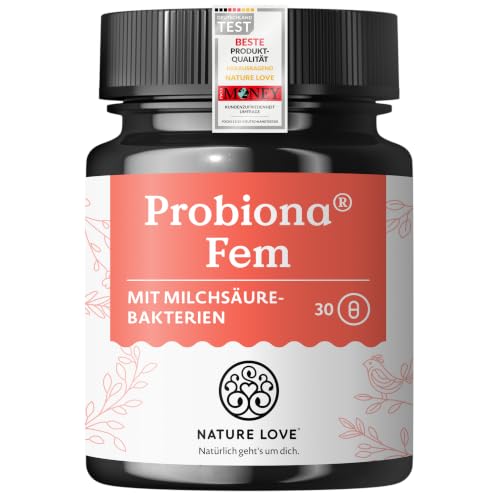 NATURE LOVE Probiona Fem - 30 Kapseln - Milchsäurekulturen - 10 Mrd. KbE