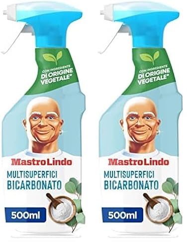 Mastro lindo detergente multiuso spray collezione tradizionale con profumo bicarbonato e eucalipto 500ml