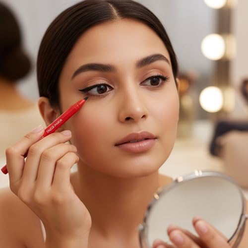 FACESCANADA Magneteyes Eye Pencil | 24 HR Long Stay Deep Black Eyeliner | Smudge Proof, Waterproof Formula | Smooth One Stroke Glide for Defined, Bold Eyes | 0.01 Oz (Pack of 2)