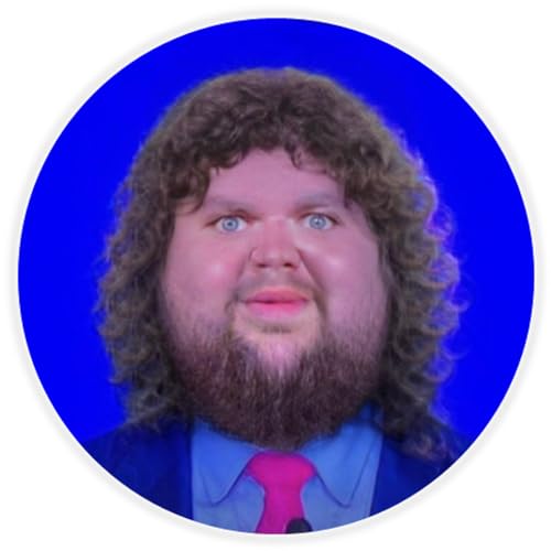 JD Vance Meme Blue - Circle Sticker Decal 3 Inch - Republican Conservative Internet Humor Funny...