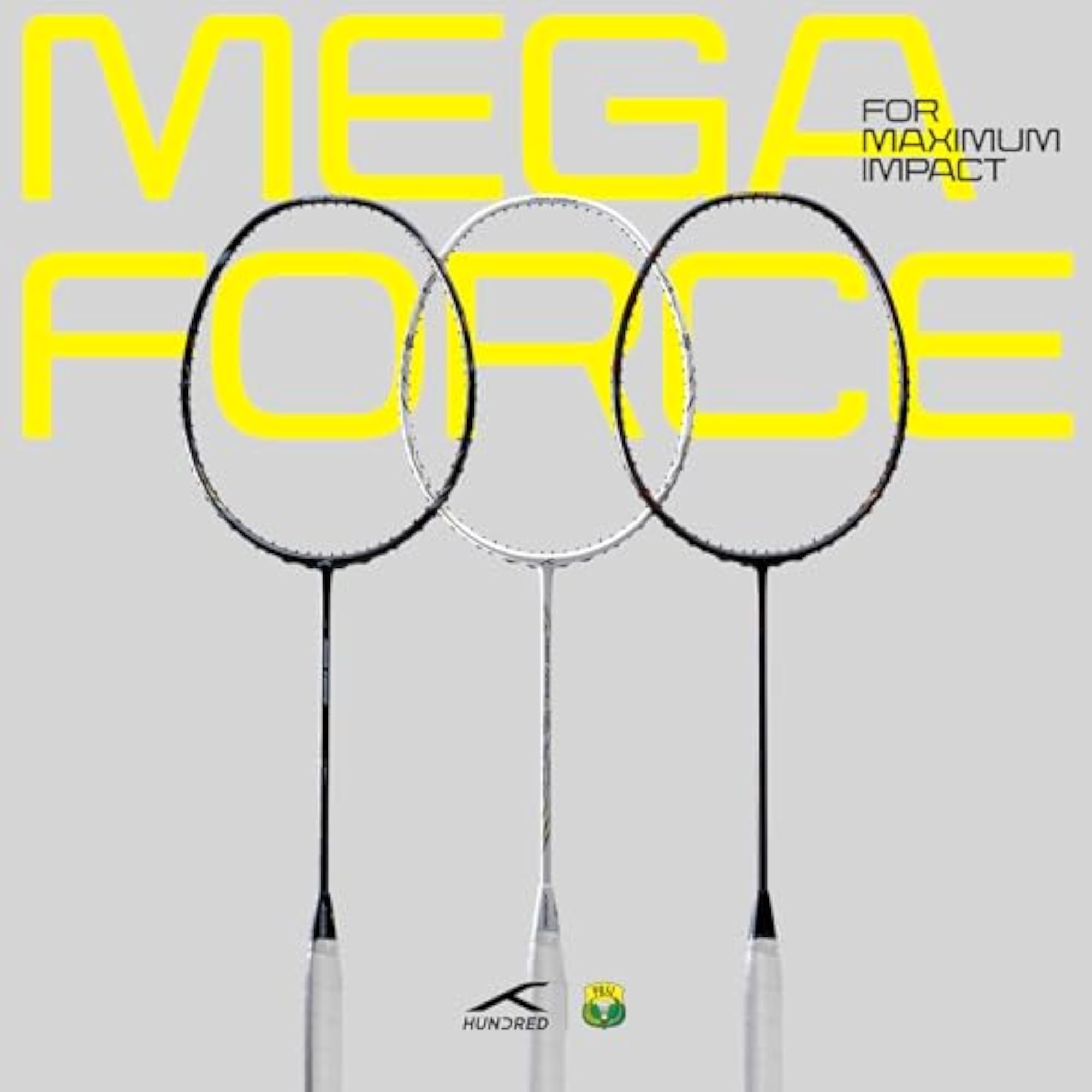 Megaforce Strung Badminton Racket with Full Cover