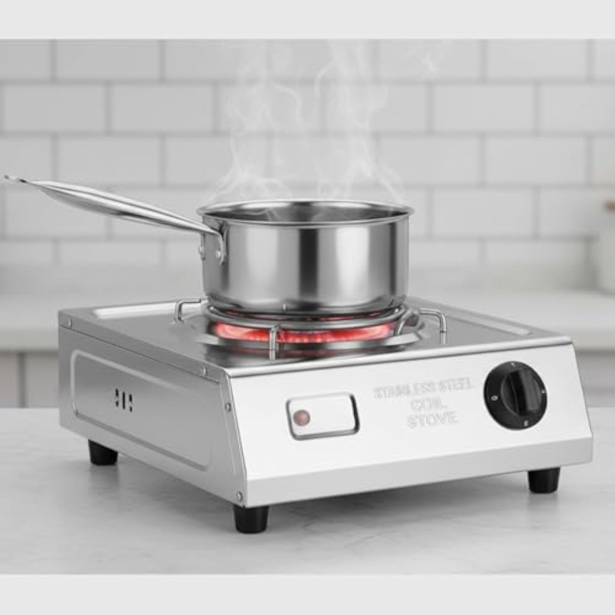 Jumbo 2000W Stainless Steel Electric Hot Plate, Heavy-Duty