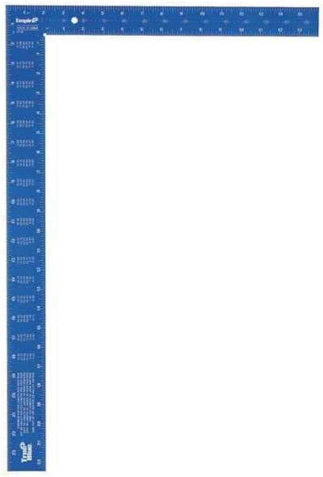 Empire Level e1190 16-Inch by 24-Inch Professional Framing Square, Blue or Black Anodized Aluminum
