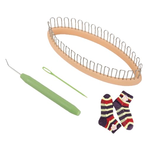 HERCHR Sockenstricker Set, Ovale Form Strickring Für Socken...