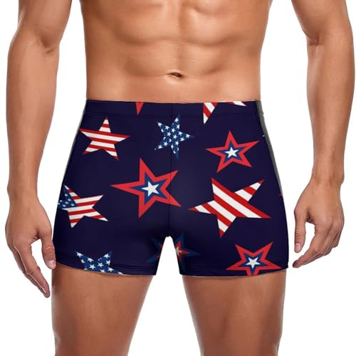 Swimming trunks homme aux finitions soignées et motif étoiles chic