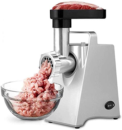 TEHWDE Elektrische Küchenmaschine Fleischwolf Robust Edelstahl Wurstfüllmaschine 300 Watt Einlauf Sonderzubehör Für…