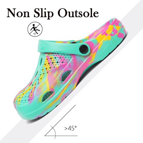 Image of SOSOWHLTE Men's Women's Arch Support Clogs,Unisex Garden Shoes Comfortable Slip-on Outdoor Sandals Slippers for Beach Casual