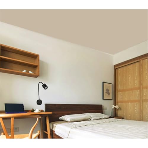 Foco de pared flexible contra la fatiga visual, luz LED blanca con interruptor integrado 6