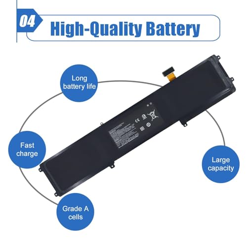 Image of BETTY4 Laptop Battery Replacement for Razer Blade 2016 14 inch V2 Series Notebook 3ICP4 /56 /102-2 RZ09-0195 RZ09-0165 RZ09-01953E72 RZ09-01952E72 RZ09-01652E21 RZ09-01953W52 11.4V 70Wh
