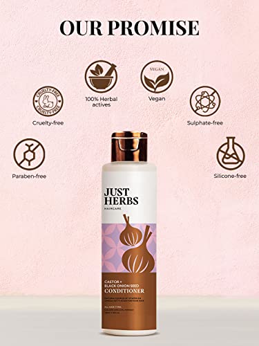 Just Herbs Castor Conditioner with Onion Black Seed Oil - Image 9