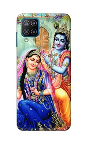 Image of Printed Hard Back Cover Case for Samsung Galaxy F12 Back Cover (Radha Krishna) -1803