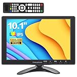 Thinlerain 10.1 Inch Small Monitor 1280x800 IPS Screen 16:10 LED Display HDMI/VGA/BNC/USB/AV Mini Monitor for fire stick, Kitchen, Computer, PC, Windows