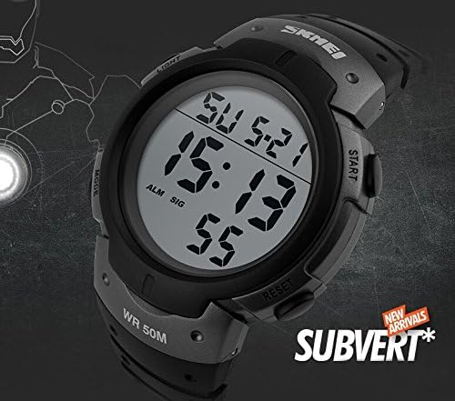 AIMES Unisex Digital Watch with Luminous Display – Sport Watches for Men and Women – Multiple Functions and Comfortable Design – 50m Waterproof Watch4