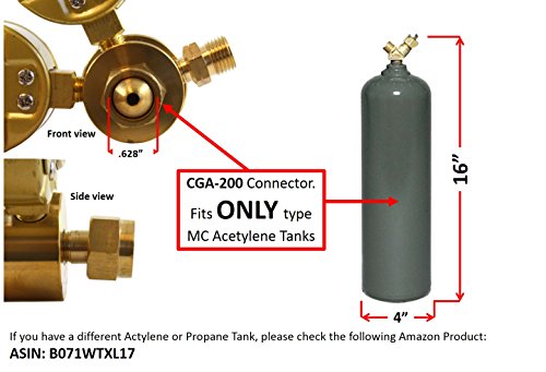 SÜA - Oxygen and Acetylene Regulators Welding Gas Gauges Pair - Rear Entry - LDB series - Check all the pictures and read the full description of this product to make sure it fits your tanks and hoses