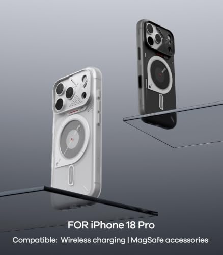 Image of Aulumu A18 Frosted for iPhone 18 Pro Case | Transparent Gray
