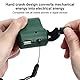 USB Handkurbel Telefon Ladegerät Notfall -Handy -Ladegerät Dynamo Radio mit LED -Taschenlampe für Camping -Notfälle Verschiedene Geräte (Green)