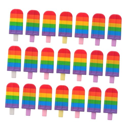 Toddmomy 25st Isglass Pennor Roliga Skrivverktyg i Regnbågsdesign För Kontor Skola Och Fester Kreativ Och Söt Gelpen För Anteckningar Och Projekt