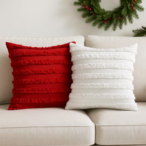 Image of TODY Boho Parent (Boho Red White, 12x12 Inch (Set of 2))