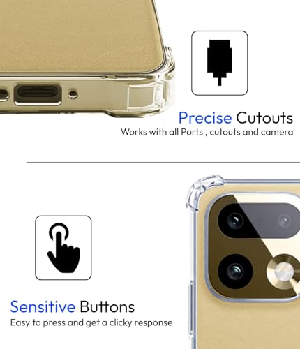 Image of KAPAVER Essential Back Cover Case Compatible with Realme 16 Pro Plus (PC+TPU) (Realme 16 Pro Plus - Clear)