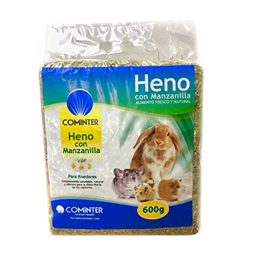 Cominter Animal Health Heno con Manzanilla Natural Timothy para Conejos, EOS, Hamsters, Cobayas y...