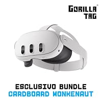 Meta Quest 3 512 GB | Visore di realt&agrave; virtuale senza cavi - Bundle Gorilla Tag Cardboard Monkenaut...