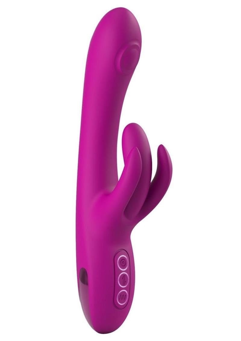 Jimmyjane Touch Me Pro Rechargeable Rabbit Vibrator, magenta color