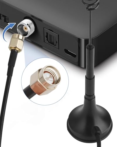 2 Pack 4g Lte Antenna SMA Aerial 7dBi, Wifi Lte Antenna Magnetic Base 3m Cable with SMA Connector for Indoor Outdoor Netgear TP-Link 4G LTE Router Gateway Modem Hotspot Wireless Router Hub - Image 5