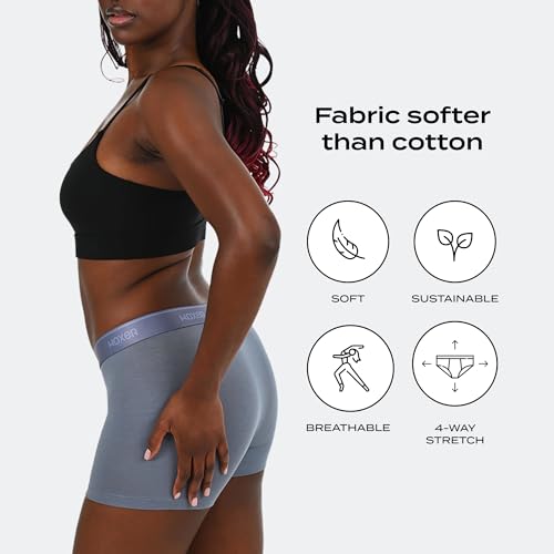 Image of Woxer Womens Boxers - Star 3 inch Boy Shorts Underwear for Women - Boxer Briefs