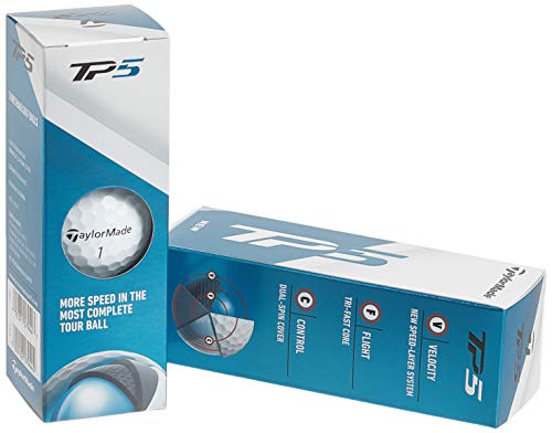 Taylormade-TP5-Pelotas-de-Golf-Color-Blanco