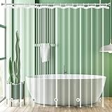UFRIDAY Extra Wide Clear Shower Curtain Liner 108 x 72 inch, PEVA Shower Curtain for Bathroom, Extra Large Shower Curtain with 5 Magnets Bottom，