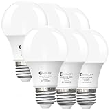 evelor 6-Pack A19 LED Light Bulbs,60 Watt...