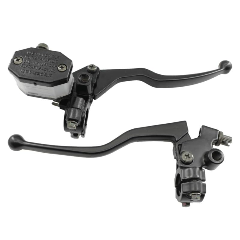Levier d'embrayage moto universel noir avec maître-cylindre de frein pour guidon GN125 GS125
