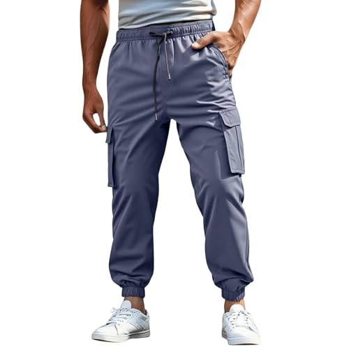 Pantalon de jogging cargo doublé polaire coupe robuste pour homme