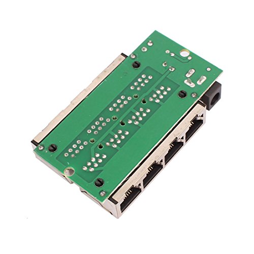Aexit Módulo Inyector 4 Puertos LAN POE Power Over Ethernet para Adaptadores de Red Cámara IP miniatura 4