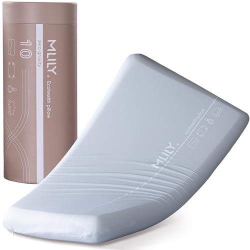 エムリリー 枕 【重力吸収まくら】首肩サポート とろ~り 低反発 安眠枕 首が痛くならない 快眠枕 寝返り 横向き寝 仰向け寝 洗える枕カバー 立体構造 まくら エコヘルスピロー 70×40cm