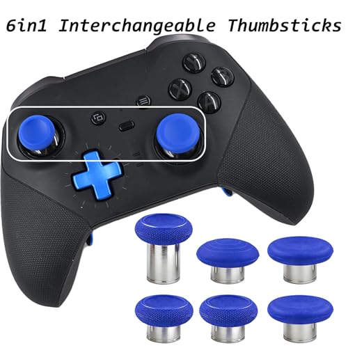 Image of 6 in 1 Metal Magnetic Thumbsticks for Xbox Elite Series 2 Controller,Blue