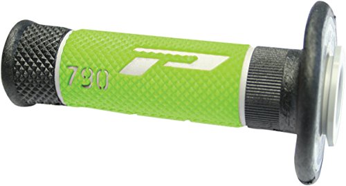Poignées KNOPF MX PROGRIP 790-230 en caoutchouc noir et gris pour guidon de moto