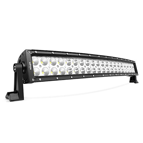 LED Light Bar Nilight 22Inch 120W Curved Spot Flood Combo LED Driving Lamp